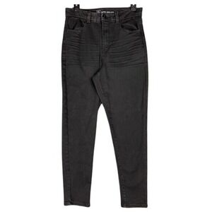 No Boundaries Womens 11 Super High Rise Skinny Jeans Black Stretch‎ Modern